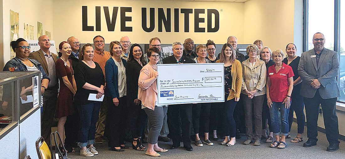 Souris Valley United Way presents check News, Sports, Jobs Minot